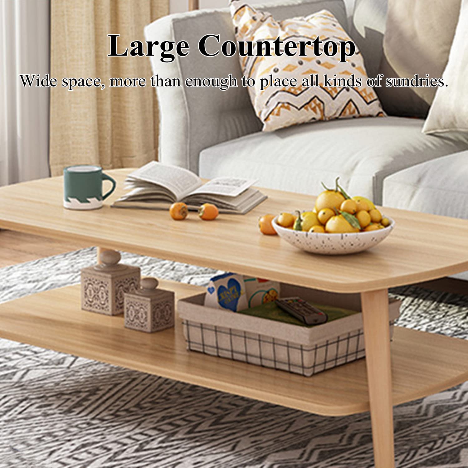 Amazon.com: WTTTTW Modern Coffee Table, Central Table for Living